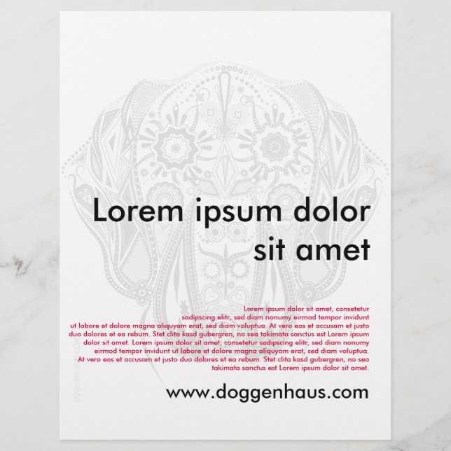Doggen-Flyer/Wurfblatt Flyer (Hinten)