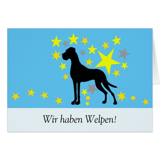 Doggen Karte (Vorderseite (Horizontal))