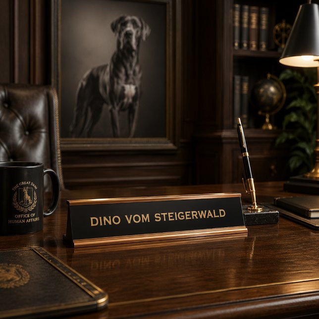 Doggen Schreibtischnamensplakette (Von Creator hochgeladen)