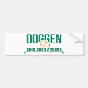 Doggen sind eben anders autoaufkleber
