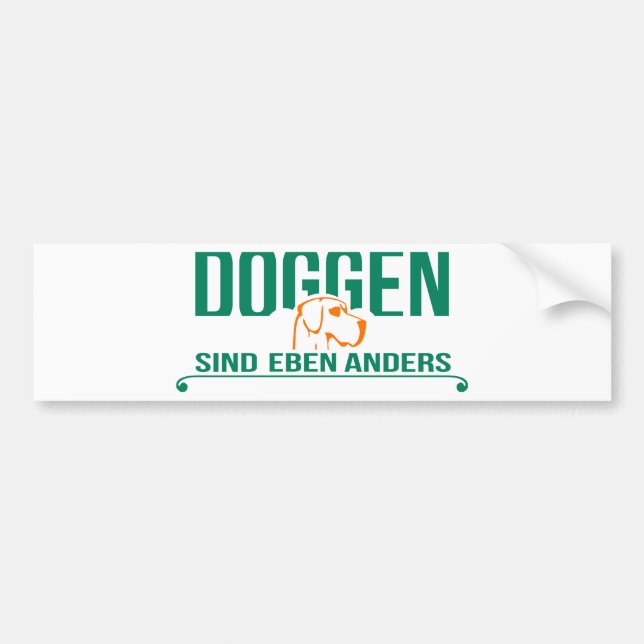 Doggen sind eben autoaufkleber (Vorne)