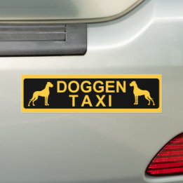 Doggen Taxi Autoaufkleber