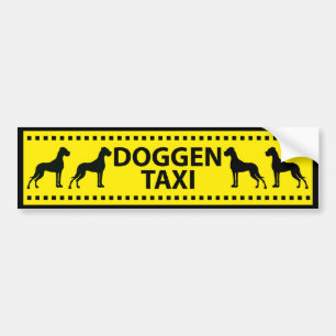 Doggen Taxi Autoaufkleber