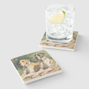 Doggenfreunde Untersetzer Marmor für Freunde
