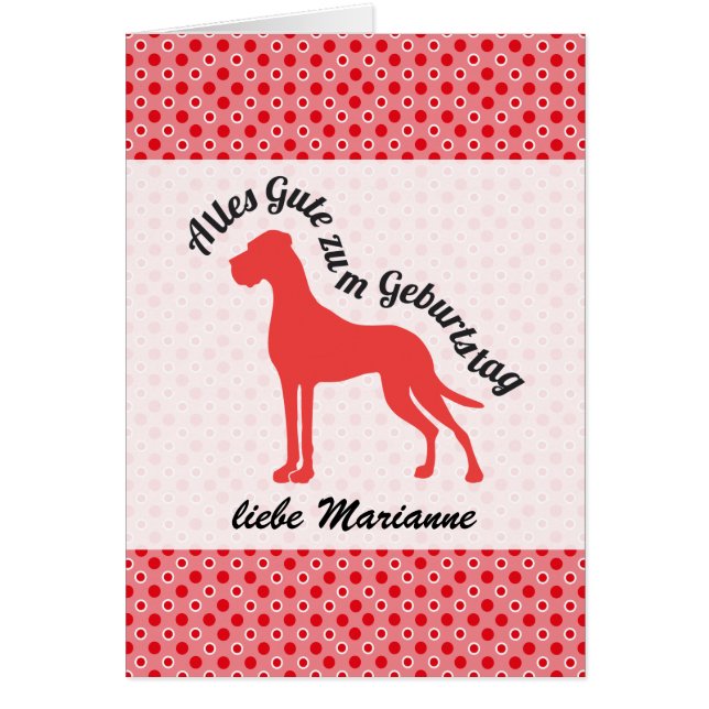 Doggenkarte beschriftet (Vorne)