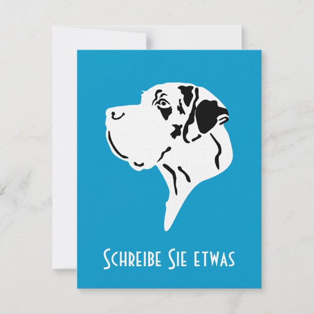 Doggenkarte zum beschriften (Vorderseite)