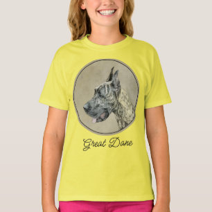 Doggenmalerei (Tigerstreifen) - Original-Hundekuns T-Shirt