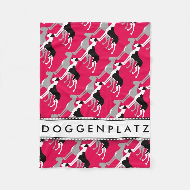 Doggenplatz Fleece Decke (Vorderseite)