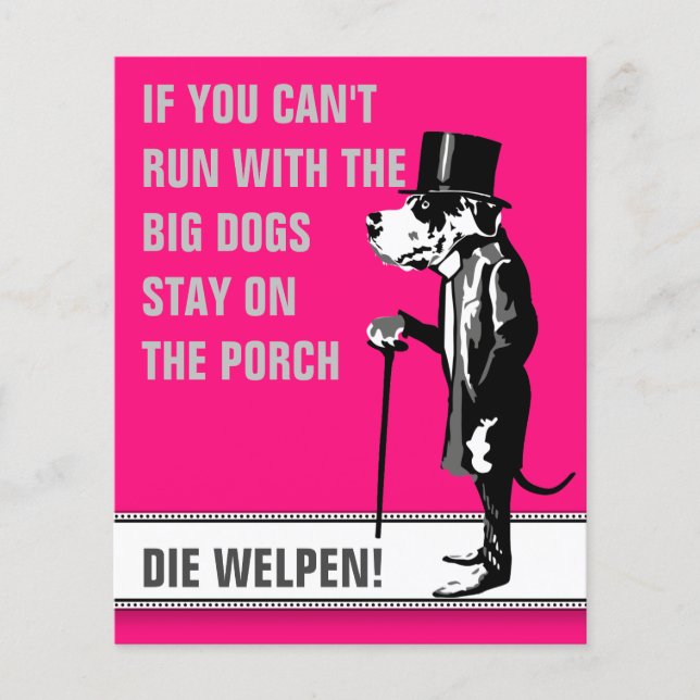 Doggenwelpen Flyer für Hundezüchter (Vorne)