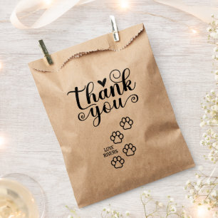 Doggie Bag Vielen Dank für die Hochzeitsgäste Geschenktütchen