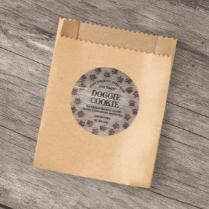 Doggie Cookie Western Wildnis Runder Aufkleber