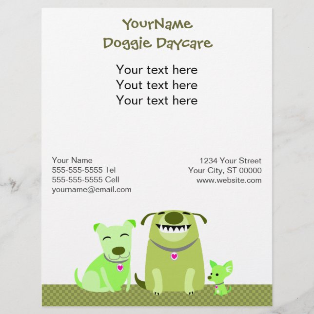 Doggie Daycare/Dog Walker Promoter Flyer (Vorne)
