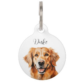Doggie Namensschild Golden Retriever Haustiermarke