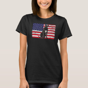 Doggie Usa Dog Owner Usa Cane Corso Usa Flag T-Shirt
