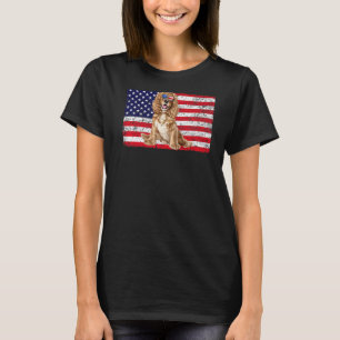 Doggie Usa Dog Owner Usa Cocker Spanische Flagge T-Shirt