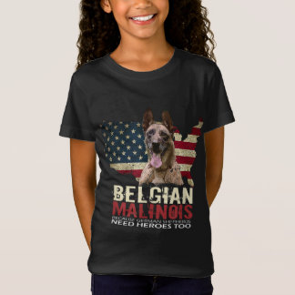 Doggie USA Dog Owner USA Lover Belgische Malinois T-Shirt