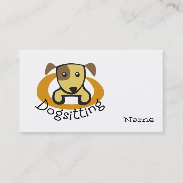 Dogging Business Card Visitenkarte (Vorderseite)