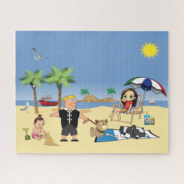 Doggone Beachy Puzzle (Horizontal)