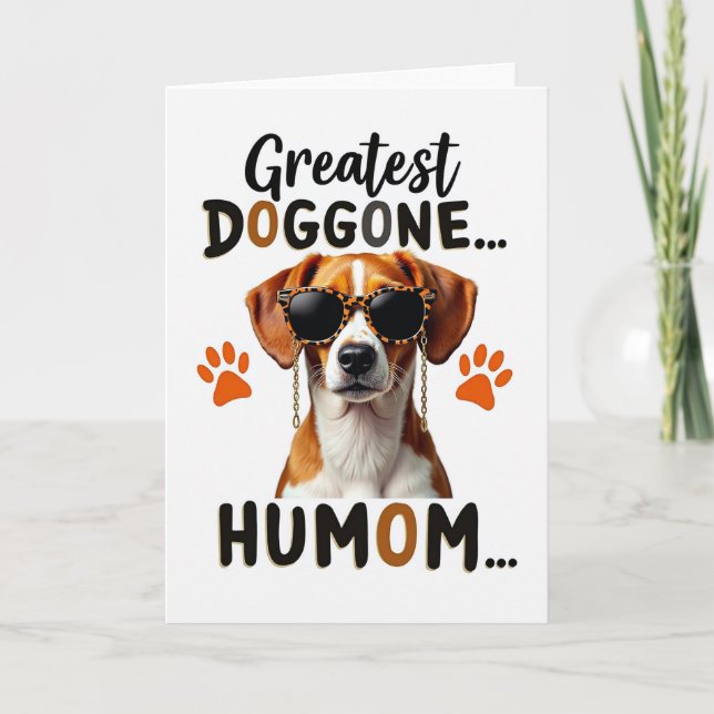 Doggone Humom Illustrationskarte Karte (Vorderseite)