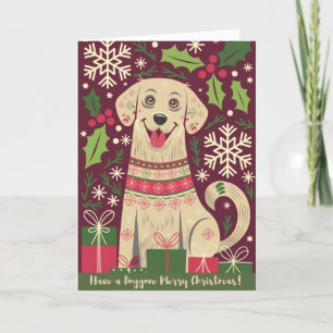 Doggone Weihnachtskarte Feiertagskarte