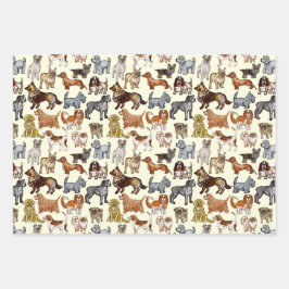 Doggos Hunde Design Geschenkpapier Set