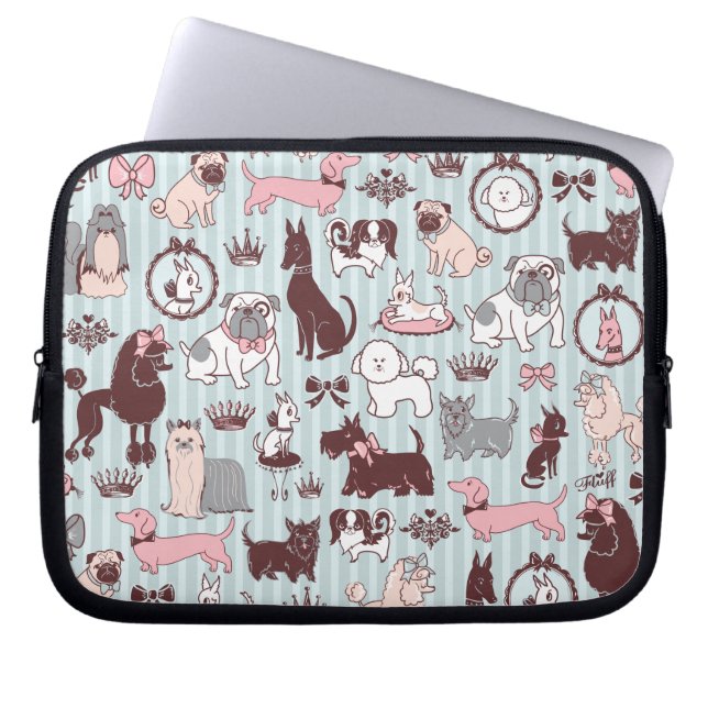 Doggy Boudoir Laptop Sleeve (Vorderseite)