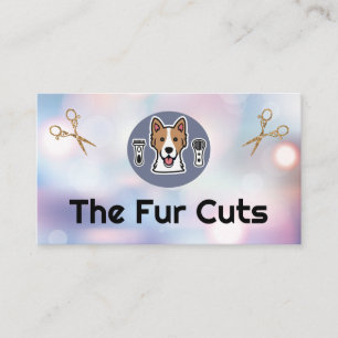 Doggy Groomer Logo   Schere   Boke Visitenkarte