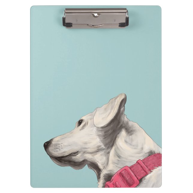 Doggy Painting Klemmbrett (Vorderseite)