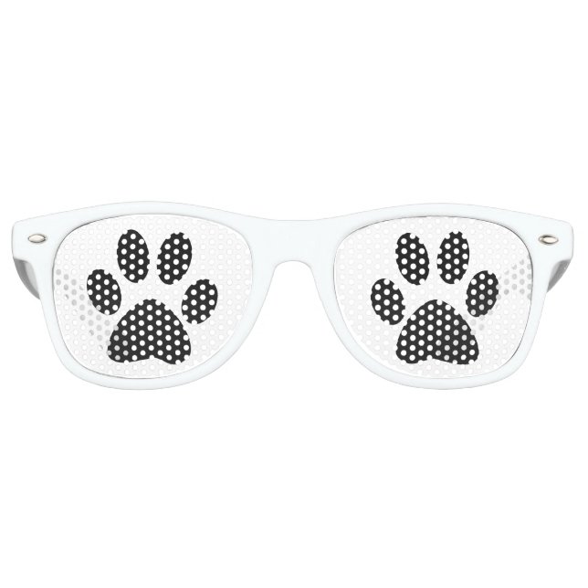 Doggy Paws Black Partybrille (Vorderseite)