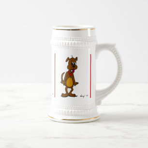 Doggy Toon Stein Bierglas