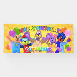 Doggyland Birthday Banner (groß)