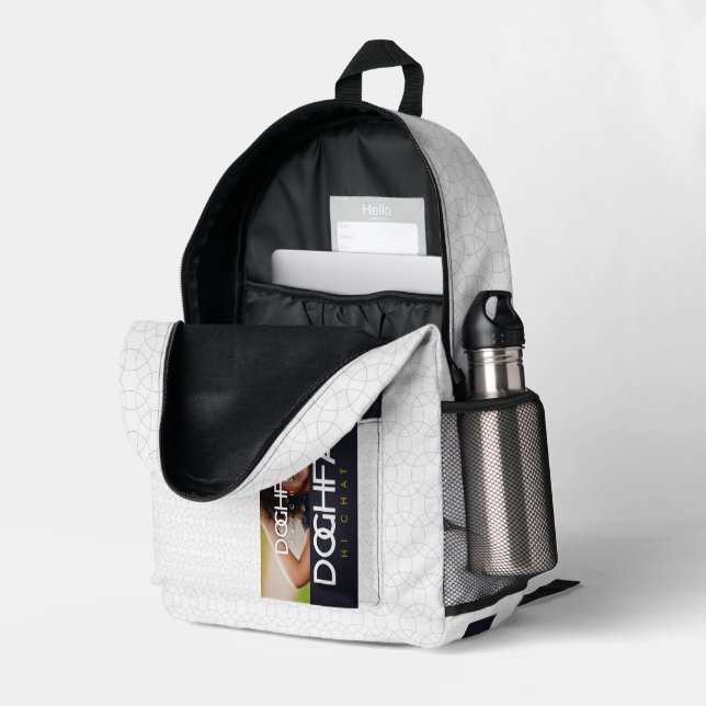 DOGHFA BEDRUCKTER RUCKSACK (Rückseitige Ecke links (Offen) )