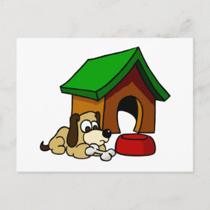 Doghouse Scene Postkarte
