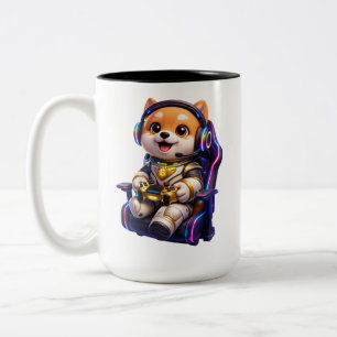 DOGI - Doges von globaler Bedeutung Baby-Bib Zweifarbige Tasse