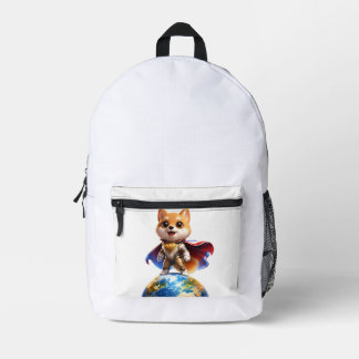 DOGI Held – Rette Die Welt Bedruckter Rucksack