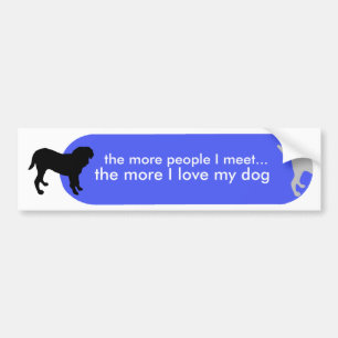 Dogisms "wahre Liebe-" Blau Autoaufkleber