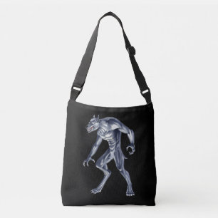 Dogman Cryptid Beast Tragetaschen Mit Langen Trägern