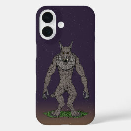 Dogman Cryptid oder Werewolf iPhone 16 Hülle