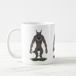 Dogman Cryptid oder Werewolf Kaffeetasse