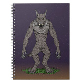 Dogman Cryptid oder Werewolf Notizblock