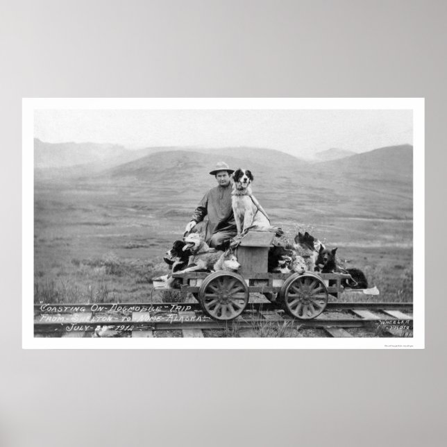 Dogmobile Reise Alaska 1912 Poster (Vorne)