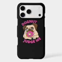Dognut Beurteile Mich Pug Hund Isst Donut