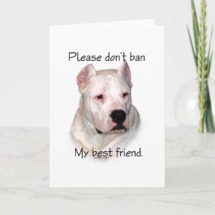 Dogo Argentino Anti-BSL Feiertagskarte