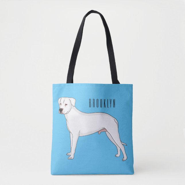 Dogo argentino Cartoon Illustration (Vorderseite)