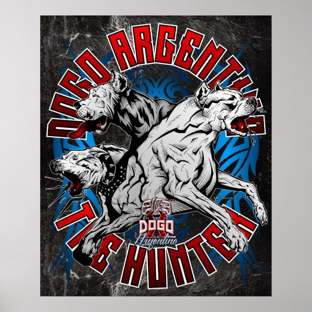 Dogo Argentino Der Jäger Poster (Vorne)