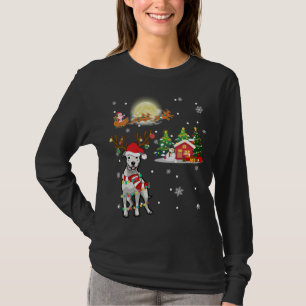 Dogo Argentino Dog Light Christmas Rentier Tree X T-Shirt
