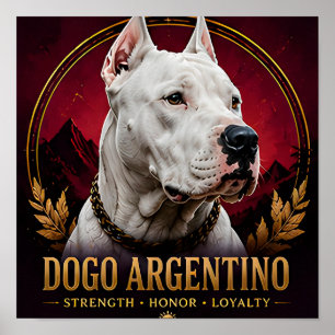 Dogo Argentino Elite Courage Kollektion Poster