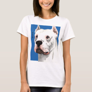 Dogo Argentino Farbblock T-Shirt