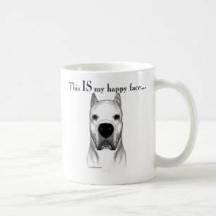 Dogo Argentino glückliches Gesicht Tasse