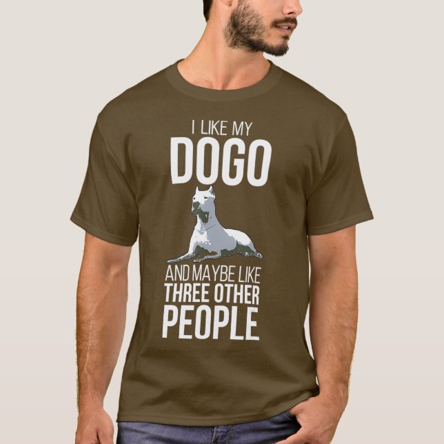 Dogo Argentino Hund Haustier Liebe Retro Men Paw T-Shirt (Vorderseite)